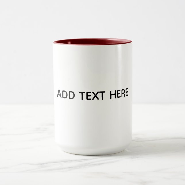 Erstellen Sie Ihr eigenes Weiß  Tasse (Zentrum)