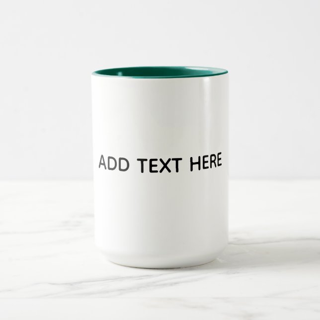 Erstellen Sie Ihr eigenes Weiß  Tasse (Zentrum)