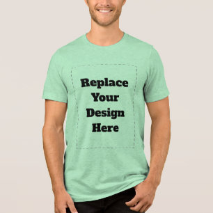 Erstellen Sie Ihr eigenes Weiß Tri-Blend Shirt