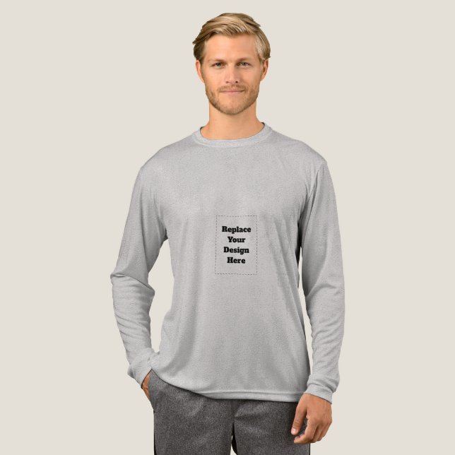 Erstellen Sie Ihr eigenes Weiß  Tri-Blend Shirt (Volle Vorderseite)