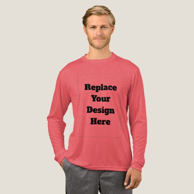 Erstellen Sie Ihr eigenes Weiß Tri-Blend Shirt (Volle Vorderseite)
