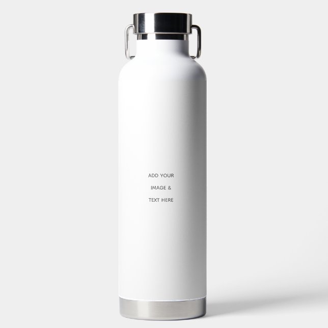 Erstellen Sie Ihr eigenes Weiß  Trinkflasche (Vorderseite)