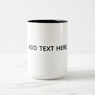 Erstellen Sie Ihr eigenes Weiß Zweifarbige Tasse
