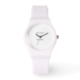 Erstellen Sie Ihr eigenes weißes Save The Date Armbanduhr