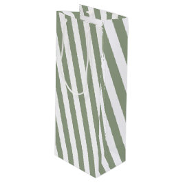 Erstellen Sie Ihr eigenes, weißes, weiße Streifen Geschenktüte Für Weinflaschen