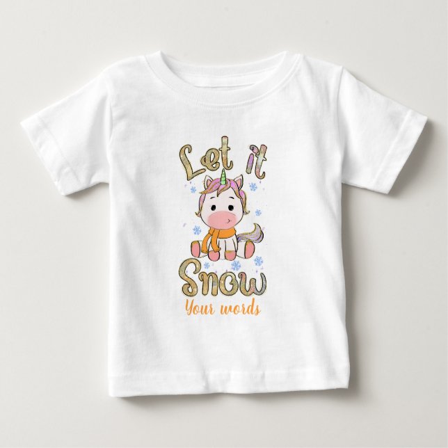Erstellen Sie Ihr eigenes Wintermonat Baby T-shirt (Vorderseite)