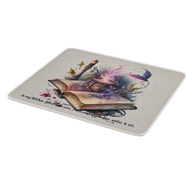 Erstellen Sie Ihr eigenes Zauberbuch für die Natur Schneidebrett (Ecke)