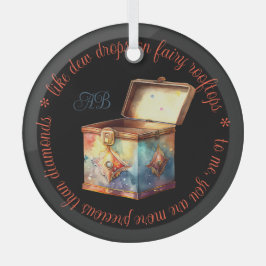 Erstellen Sie Ihr eigenes Zauberkunstfeld Erinneru Ornament Aus Glas