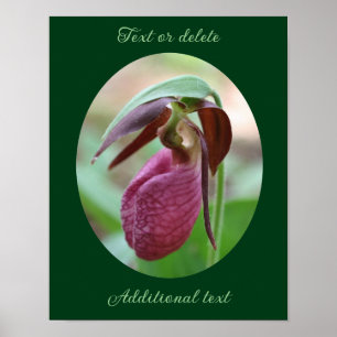 Erstellen Sie Ihr eigenes Zitat Pink Lady Slipper  Poster