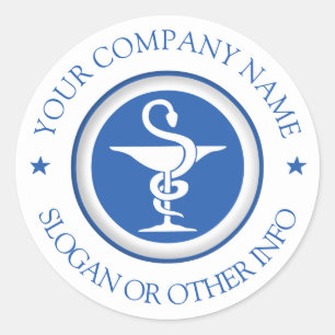 Erstellen Sie Ihr Firmenlogo Runder Aufkleber