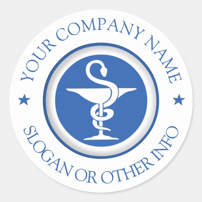 Erstellen Sie Ihr Firmenlogo Runder Aufkleber (Vorderseite)
