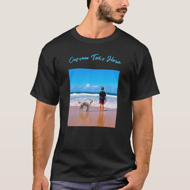 Erstellen Sie Ihr Haustier-Foto-T-Shirt mit person T-Shirt (Vorderseite)