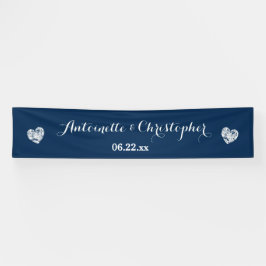 Erstellen Sie Ihr Hochzeitbanner A02 Blue Grunge H Banner