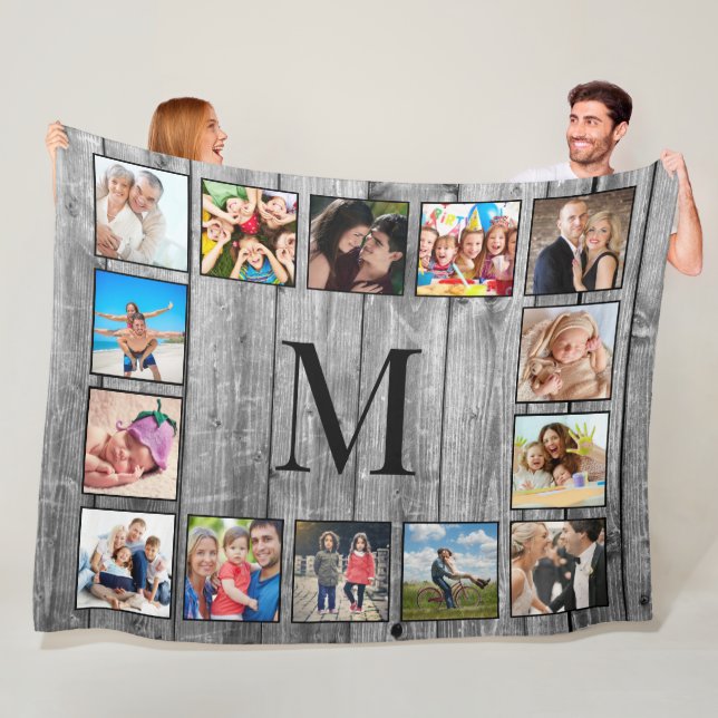 Erstellen Sie Ihr individuelles Foto Collage Rusti Fleecedecke (Beispiel)