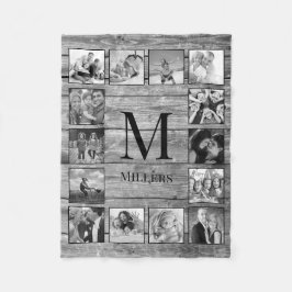 Erstellen Sie Ihr individuelles Foto Collage Rusti Fleecedecke