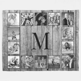 Erstellen Sie Ihr individuelles Foto Collage Rusti Fleecedecke