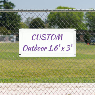 Erstellen Sie Ihr personalisiertes 1,6' x 3' 'Outd Banner