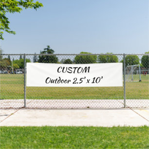 Erstellen Sie Ihr personalisiertes 2,5' x 10' Outd Banner