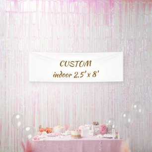 Erstellen Sie Ihr personalisiertes 2,5' x 8' Indoo Banner