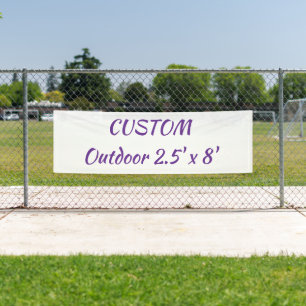 Erstellen Sie Ihr personalisiertes 2,5' x 8' Outdo Banner