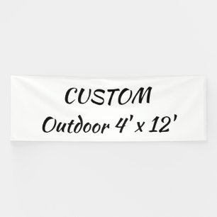 Erstellen Sie Ihr personalisiertes 4' x 12' Outdoo Banner
