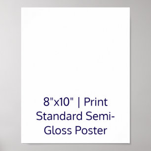 Erstellen Sie Ihr persönliches 8"x10 Standard-Halb Poster