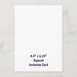 Erstellen Sie Ihr professionelles 4,5" x 6,25" Qua Einladung