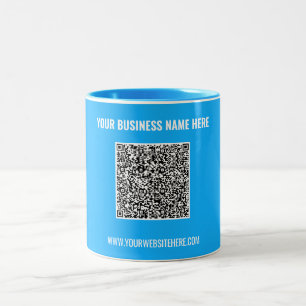 Erstellen Sie Ihr QR-Code-Geschäftsmug Geschenk Fa Zweifarbige Tasse