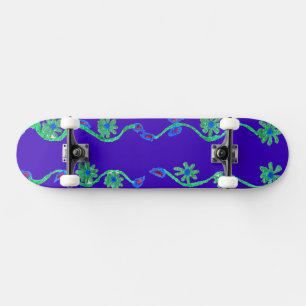 Erstellen Sie Ihr schönes Phantastisches Blau Skateboard
