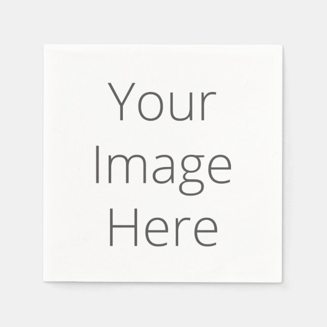 Erstellen Sie Ihr Weißes Standard-Cocktailpapier N Serviette (Vorderseite)