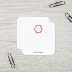 Erstellen Sie Ihre benutzerdefinierte Logo-Werbeka Quadratische Visitenkarte