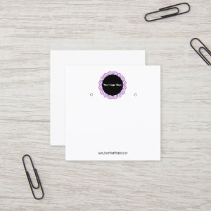 Erstellen Sie Ihre benutzerdefinierte Logo-Werbeka Quadratische Visitenkarte