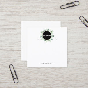 Erstellen Sie Ihre benutzerdefinierte Logo-Werbeka Quadratische Visitenkarte