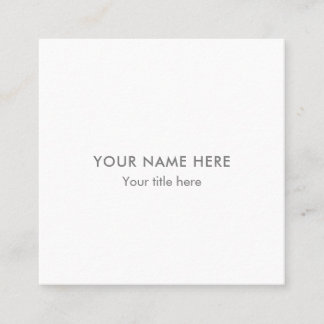 Erstellen Sie Ihre Business Card am Platz Quadratische Visitenkarte