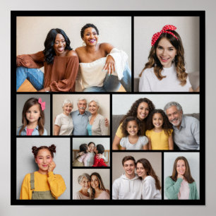 Erstellen Sie Ihre eigene 10-Foto-Collage Poster