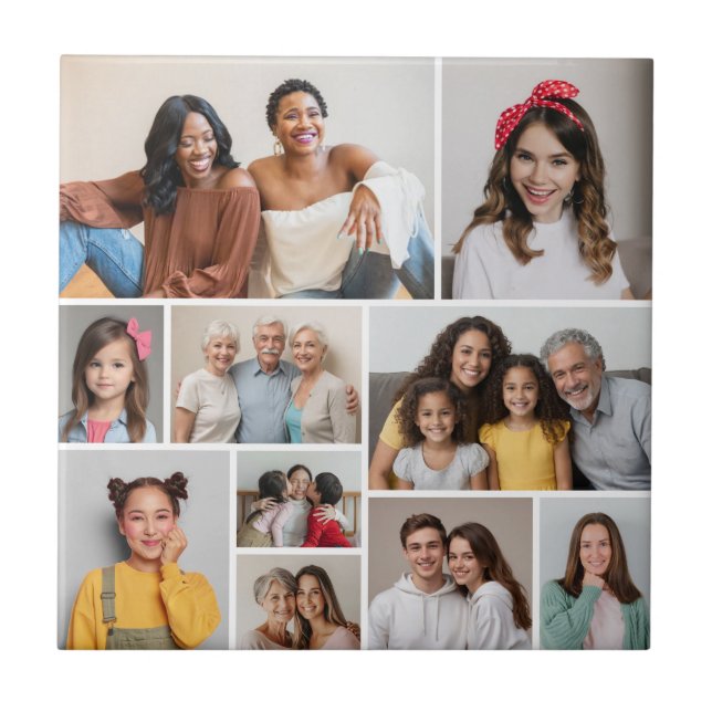Erstellen Sie Ihre eigene 10-FotoCollage Fliese (Vorderseite)