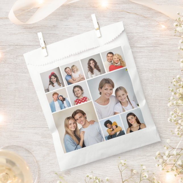 Erstellen Sie Ihre eigene 10-FotoCollage Geschenktütchen (Ausgeschnitten)