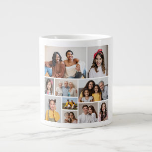 Erstellen Sie Ihre eigene 10-FotoCollage Jumbo-Tasse