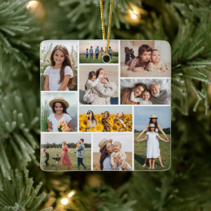Erstellen Sie Ihre eigene 10-FotoCollage Keramikornament
