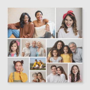 Erstellen Sie Ihre eigene 10 Fotocollage Magnetkar Magnetkarte