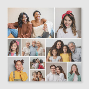 Erstellen Sie Ihre eigene 10 Fotocollage Magnetkar Magnetkarte