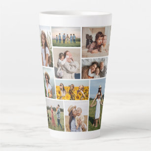 Erstellen Sie Ihre eigene 10-FotoCollage Milchtasse