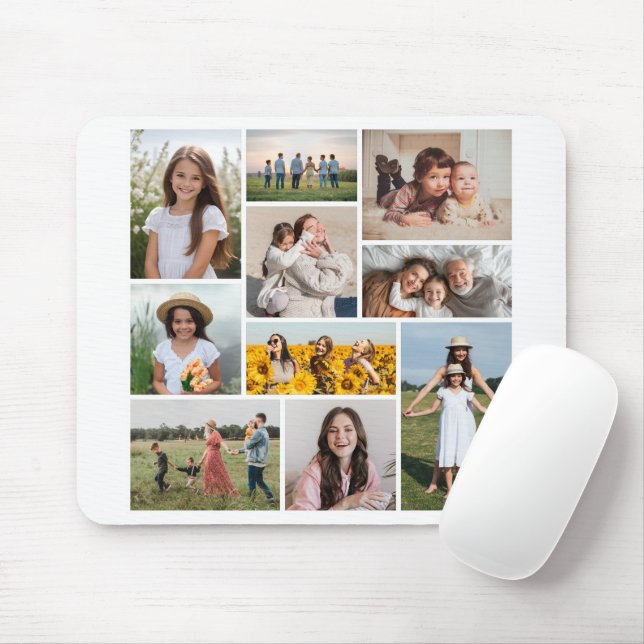 Erstellen Sie Ihre eigene 10-FotoCollage Mousepad (Mit Mouse)