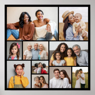 Erstellen Sie Ihre eigene 10-FotoCollage Poster