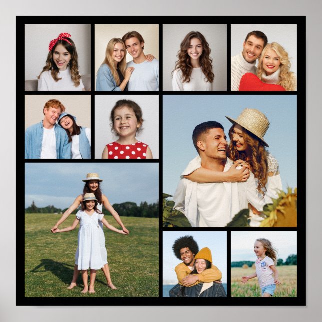 Erstellen Sie Ihre eigene 10-FotoCollage Poster (Vorne)