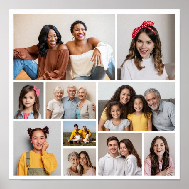 Erstellen Sie Ihre eigene 10-FotoCollage Poster (Vorne)