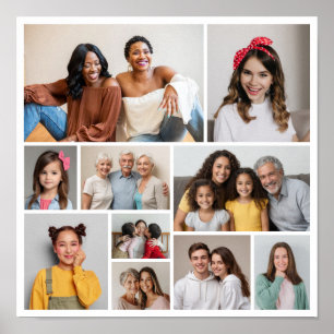 Erstellen Sie Ihre eigene 10-FotoCollage Poster