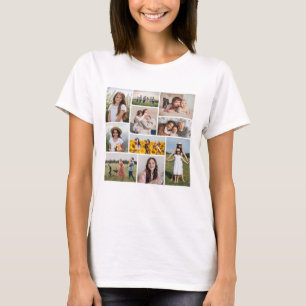 Erstellen Sie Ihre eigene 10-FotoCollage T-Shirt