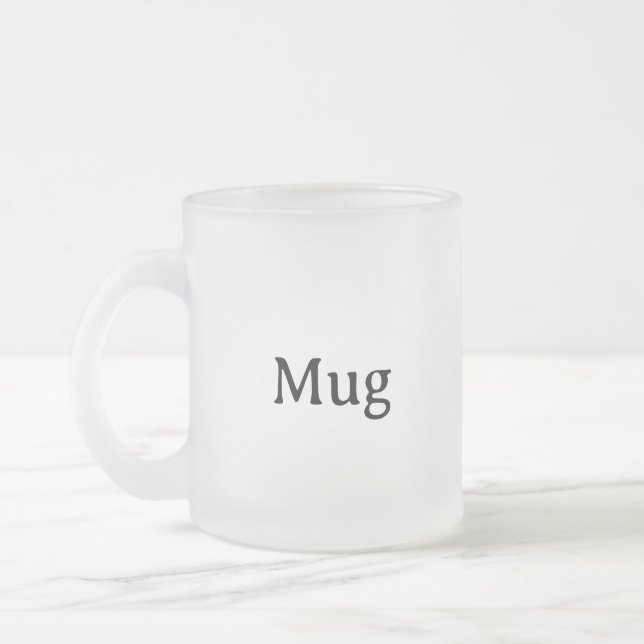 Erstellen Sie Ihre eigene 10 oz   Mattglastasse (Links)