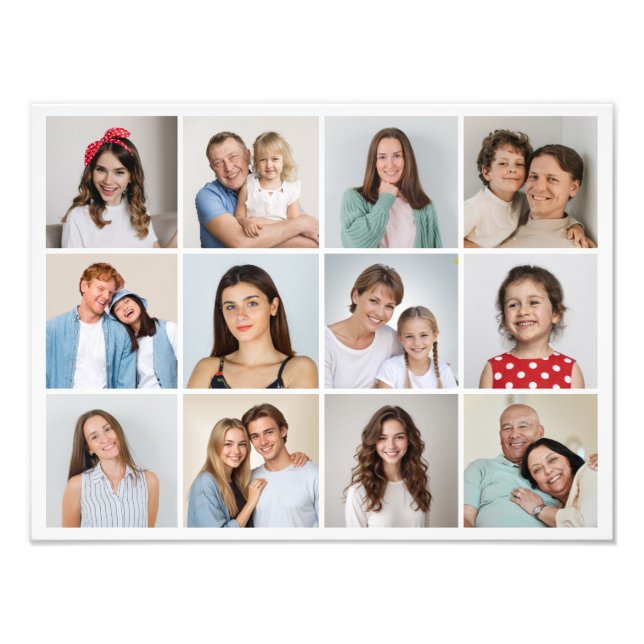 Erstellen Sie Ihre eigene 12 Foto Collage Foto Erw (Vorne)